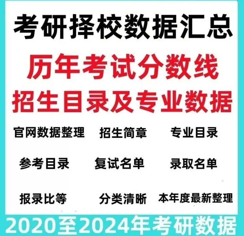 2026考研择校院校大数据查询!包含拟录取名单、复试名单、调剂数据、历年素材资料