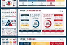 工作汇报PPT模板，适合年终总结述职出，内容丰富，适合年终总结、述职、项目复盘等场景_秘匣阁