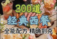 300道经典西餐全能配方｜精准克量化学习资料_秘匣阁