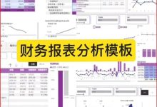 财务bp报表分析模板_power bi可套用，可用于自学参考_秘匣阁
