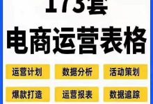 电商运营Excel全年计划表电商运营表格Excel模板淘宝天猫运营全年工作计划数据分_秘匣阁