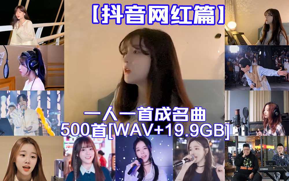 【抖音网红篇】一人一首网红成名曲整合500首无损歌曲每一首都曾是热搜榜神曲_秘匣阁