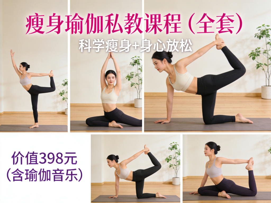 朋友付费398买来的，瘦⁢身⁢瑜⁢伽⁢私教课⁢程⁢ ( ⁢全⁢套 ) ⁢+ 瑜伽音乐，超全超详细_秘匣阁